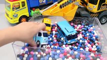 Learn Colors Play Doh Dots Pororo Truck Dump Tayo the Little Bus English Toys