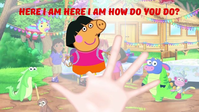 Peppa Pig Masquerade Finger Family Collection Team Umizoomi Dora the Explorer Nursery Rhymes Lyri