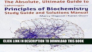 [PDF] Epub Absolute Ultimate Guide for Lehninger Principles of Biochemistry Full Download