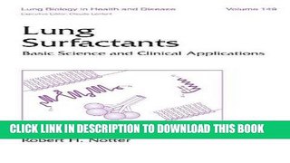 [READ] Mobi Lung Surfactants: Basic Science and Clinical Applications (Lung Biology in Health and