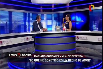 Ministro de Defensa sobre relación con asesora: "Lo que he cometido es un hecho de amor"