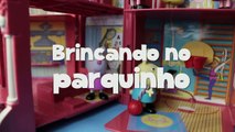 Peppa Pig George vomita no brinquedo do parque DisneyKids Portugues Brasil [part18]
