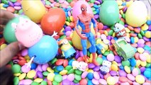 Surprise Eggs Chocolate Candy World Toys | Spiderman, Peppa pig, Minions Pretend Play Kids Videos