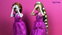 Elsa Gets Married! Frozen Wedding Dress, ft Disney Princess Anna and Kristoff and Rapunzel.-gBkh_O1vtq8