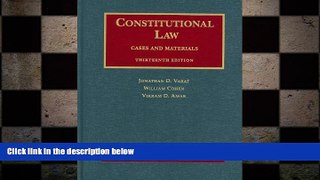 READ book  Constitutional Law, Cases and Materials (University Casebooks) (University Casebook