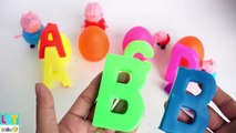 Learning Colours with Play Doh Peppa Pig with Alphabet Cutters Fun & Creative