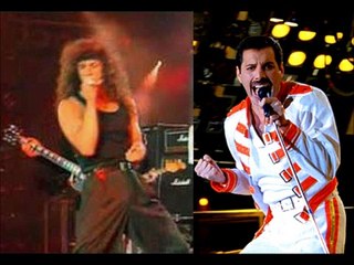 Freddie Mercury & Gary Cherone duetando em Hammer To Fall
