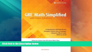 Price GRE Math Simplified with Video Solutions: Written and Explained by a Veteran Tutor Who Knows