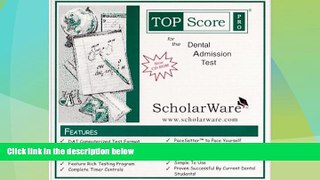 Best Price Dental Admission Test (DAT) Computerized Sample Tests and Guide, TopScore Pro for the
