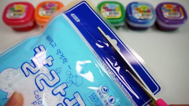 How To Make Rainbow Colors Pizza with Jelly Monster Slime Color Foam Clay