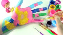 Glitter Body Painting Learn Colors for Children | Learn Colors with Body Paint for Kids