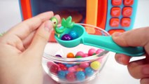 Learn Colors with Microwave Oven Pokemon GO Slime Clay Surprise Toys