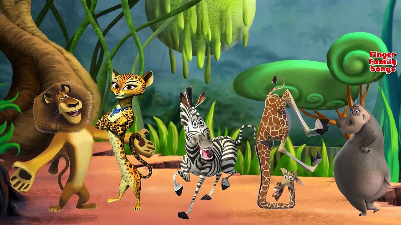 Madagascar Children Finger Family Rhymes | Madagascar Cartoon Finger Family for Kids