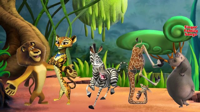 Madagascar Children Finger Family Rhymes | Madagascar Cartoon Finger Family for Kids