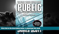Buy James Scott Taking Your Company Public, A Corporate Strategies Manual Audiobook Epub
