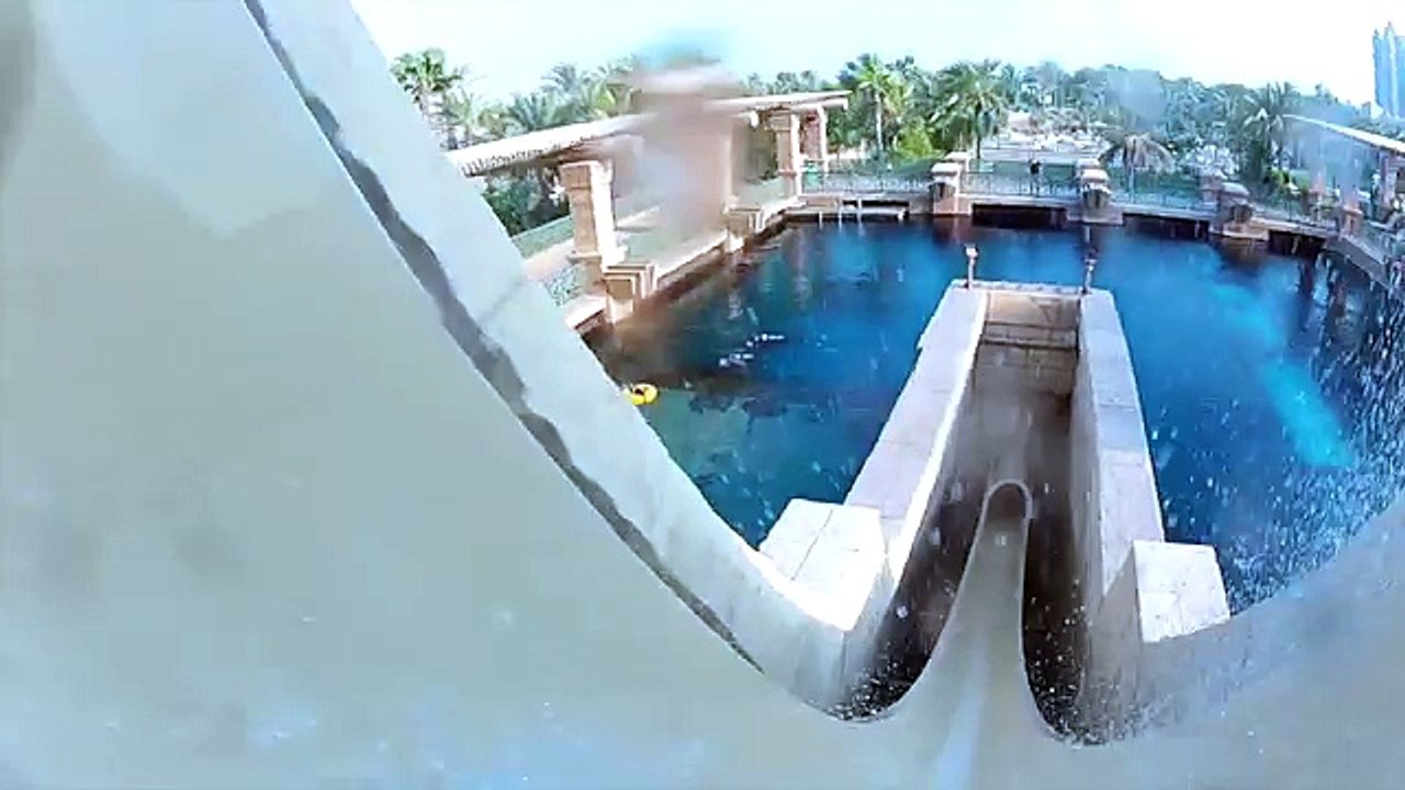 Worlds Fastest Water Slide With Go Pro | Atlantis Aquaventure Waterpark Dubai