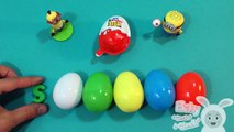 Minions Kinder Surprise Egg Learn A Word! Spelling Kitchen Words! Lesson 4