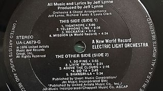 ELO: 'A New World Record' (Full VINYL Album Uploaded)