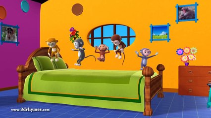 Five Little Monkeys Jumping on the bed 3D Animation English Nursery rhyme for children 72b4b9d0 29