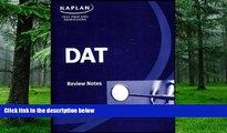 Buy Kaplan Staff Kaplan Test Prep and Admissions: DAT Review Notes (Dental Admission Test) Full
