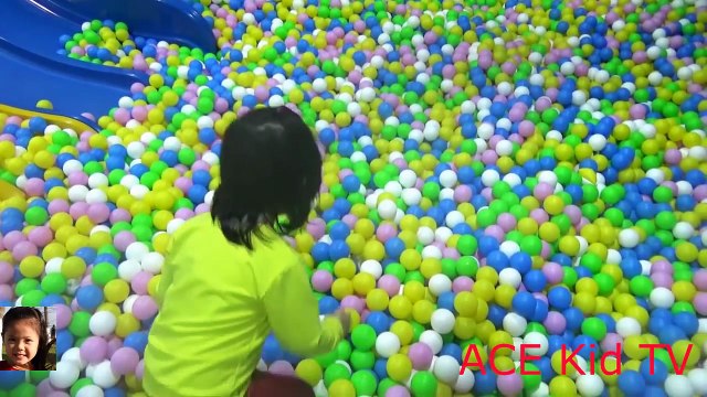 Indoor Playground Fun Play Place for Kids center game ball with balls play room | ACE KID TV
