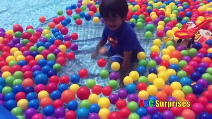 Best Learning Video for Kids GIANT BALL PIT POOL Learn Colors and Numbers with Ball Pit Balls Toys
