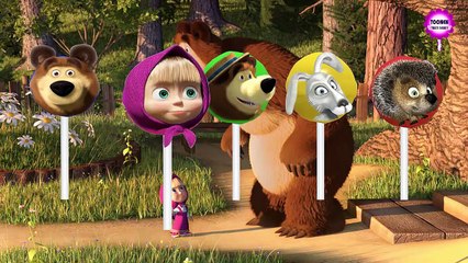 Masha and the Bear Lollipop Finger Family #2