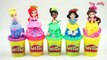 Glitter Playdough Modelling Clay and Cooking Microwave Oven Playset with Disney Princess Kingdom