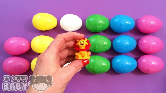 Learn Patterns with Colors Surprise Eggs! Opening Peppa Pig and Hello Kitty Surprise Eggs! Lesson 6