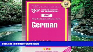 Online Jack Rudman GERMAN (SAT Subject Test Series) (Passbooks) (COLLEGE BOARD SAT SUBJECT TEST