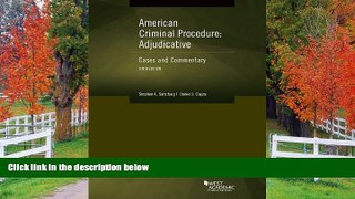 FAVORIT BOOK American Criminal Procedure, Adjudicative (American Casebook Series) Stephen