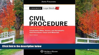 READ THE NEW BOOK Casenote Legal Briefs: Civil Procedure, Keyed to Friedenthal, Miller, Sexton,