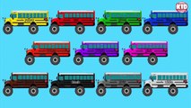 Learning Colors For Kids - Learn Colours Monster Trucks, Fire Engines, Garbage Trucks