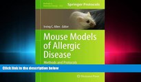 FAVORIT BOOK Mouse Models of Allergic Disease: Methods and Protocols (Methods in Molecular