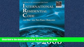 Buy NOW International Code Council International Residential Code for One- and Two-Family