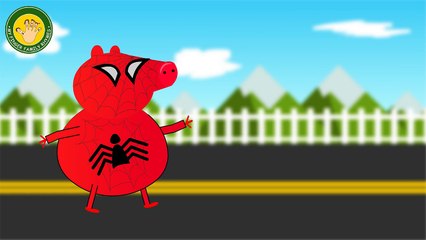 Learn Colors for Children With Colors Peppa Pig Spiderman and Taxi | Taxi Hit Peppa Pig Spiderman