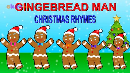 Gingerbread Man Cartoons Animation Singing Finger Family Nursery Rhymes for Preschool Children Song