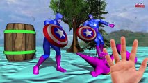 Fat spiderman finger Family nursery Rhyme - Colors dinosaurs finger family rhymes 3D animation