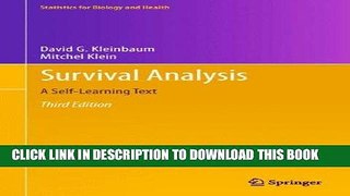 [PDF] Survival Analysis: A Self-Learning Text, Third Edition (Statistics for Biology and Health)