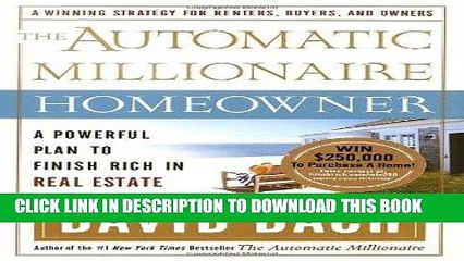 [PDF] The Automatic Millionaire Homeowner: A Powerful Plan to Finish Rich in Real Estate Full