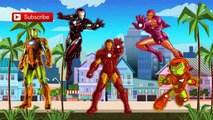 Finger Family Rhymes Superhero | Iron Men | Cartoons | Children Nursery Rhymes | Collection