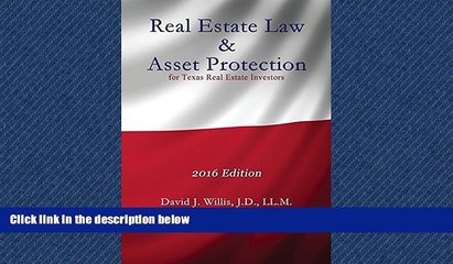 FAVORIT BOOK Real Estate Law   Asset Protection for Texas Real Estate Investors - 2016 Edition