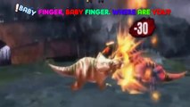 3D #Dinosaurs Battle ♔ #Daddy Finger #Dinosaurios #Finger Family Song Rhymes Lyrics For Children