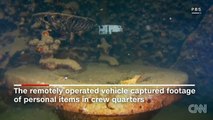 Camera explores inside sunken USS Arizona