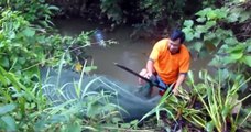 Giant fish  Cambodia Fishing - 캄보디아에서 상위 5 놀라운 방법 특별 낚시 - 캄보디아 전통 낚시