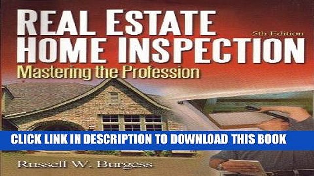 [PDF] Real Estate Home Inspection: Mastering the Profession Full Colection
