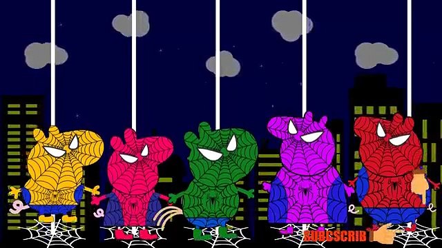 peppa pig finger family spiderman fun pj masks #pjmasks #gekko #catboy #captainamerica