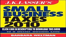 [READ] Mobi JK Lasser s Small Business Taxes 2010: Your Complete Guide to a Better Bottom Line