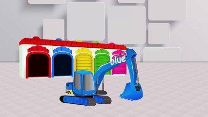 Colors for Children to Learn with Color Excavator for Kids - Colurs for Kids - Songs Kids