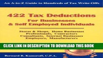 [READ] Kindle 422 Tax Deductions for Businesses   Self Employed Individuals (475 Tax Deductions